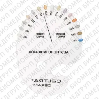 Celtra Ceram, Шкала цветов Shade Aesthehic indicator, 1шт. DeguDent