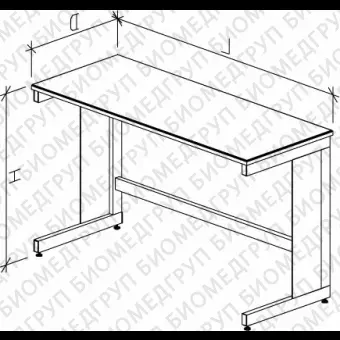 Стол лабораторный высокий, 1200х750х900, столешница керамика KS12