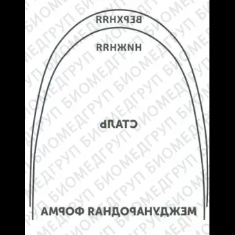 Дуги ортодонтические международная форма верхние INT NiTi TA U .017x.025/.43x.64