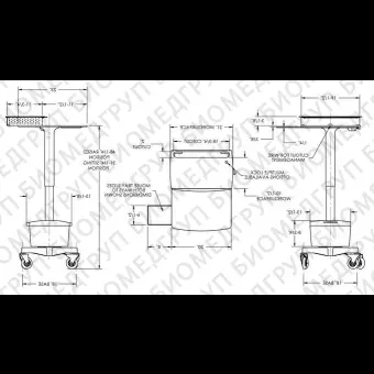 Компьютерная тумба для ноутбука CC07A4011