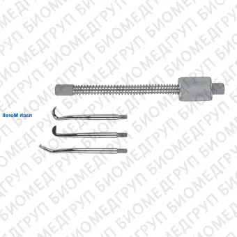 Коронкосниматель ручной nach Morell, с пружиной, односторонний, в комплекте 3 насадки