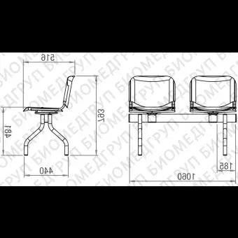 Диванчик 2 места 10.ES.2000