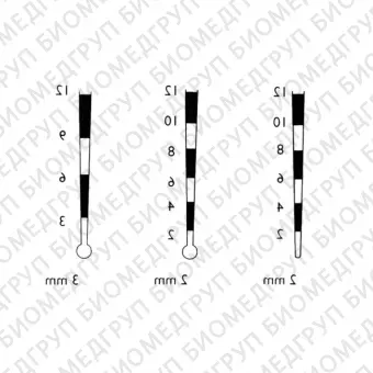 LM 23530B  зонд пародонтологический со шкалой 3 мм, окончание  шарик