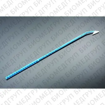 Скребок культуральный, длина ручки 25 см, длина лезвия 1,8 см, стерильный, индивидуально упакованный, 100 шт/уп