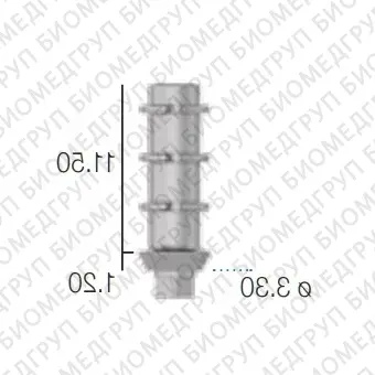 Абатмент временный титановый, переустанавливаемый, SwedenMartina 3.3 мм х 11 мм AMPSA330EX