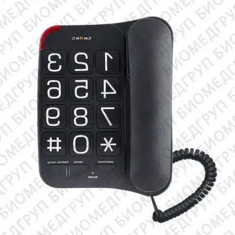 Телефон проводной с крупными кнопками Texet TX201