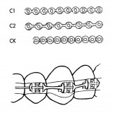 Цепочка эластичная (С модули) / Chain (C Module) CK Clear Medium 2.9мм