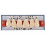 Зубы акриловые Acry Rock фронтальные верхние (планка 6 зубов) (D4 S-25)